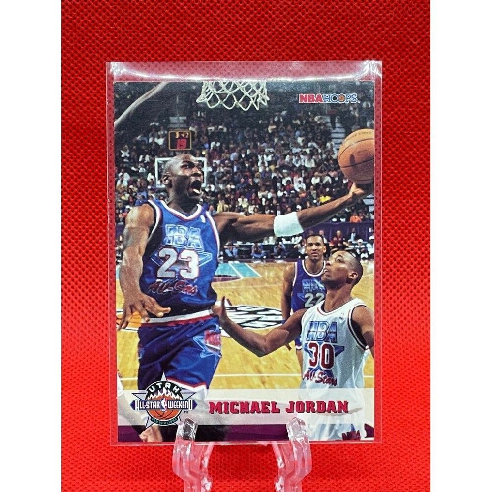 Michael Jordan Card 1993-94 NBA Hoops All Star #257